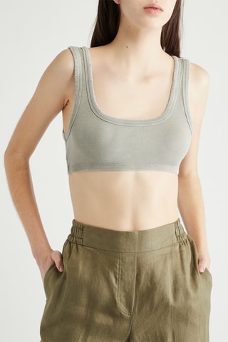 Crop top - Donkergrijs