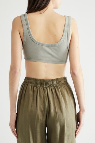 Crop top - Donkergrijs