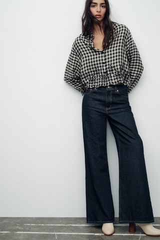Blouse - Zwart en Ecru