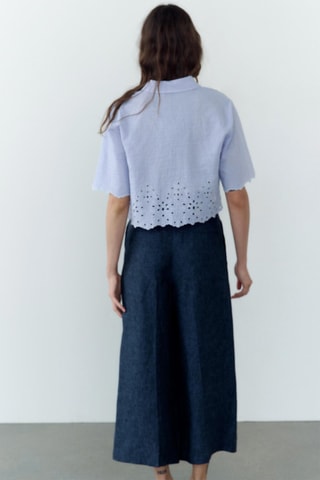 Korte Blouse - Hemelsblauw