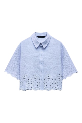 Korte Blouse - Hemelsblauw