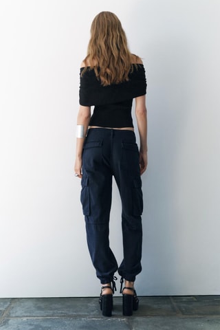 Crop top - Zwart