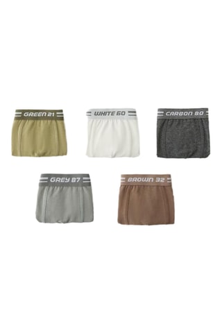 5 Boxers - Wit en Zwart