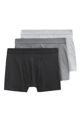 3 Boxers - Donkergrijs