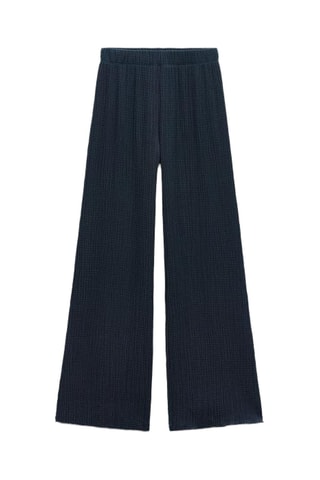 Broek Hoge Taille - Marineblauw