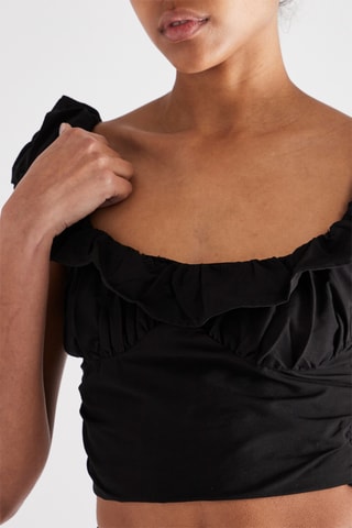 Crop top - Zwart