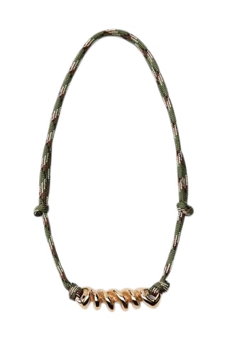 Ketting - Kaki en Goudkleurig