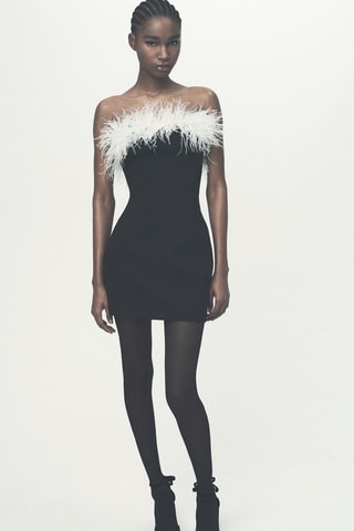 Strapless Jurk Zwart