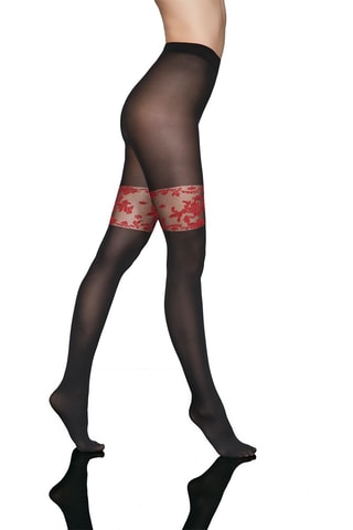 2 collants Rosine - 40 deniers - Noir