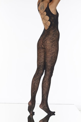 Combinaison Broderie - Noir