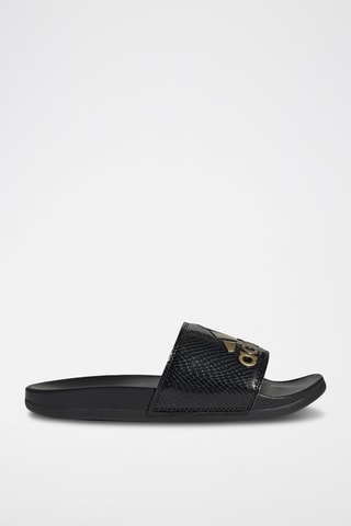 Claquettes vernies Adilette Comfort - Noir et doré