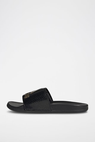 Claquettes vernies Adilette Comfort - Noir et doré