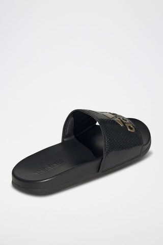 Claquettes vernies Adilette Comfort - Noir et doré