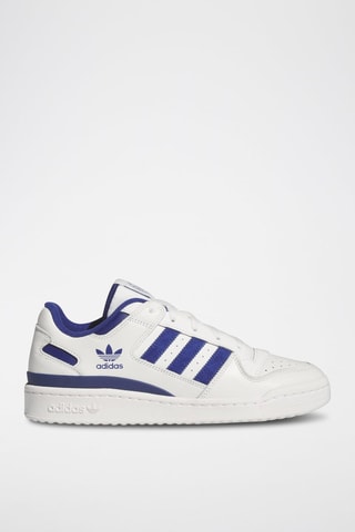 Sneakers en cuir pleine fleur Forum Low Cl - Blanc et bleu