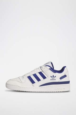 Sneakers en cuir pleine fleur Forum Low Cl - Blanc et bleu