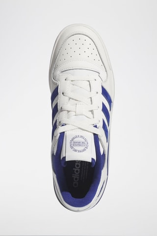 Sneakers en cuir pleine fleur Forum Low Cl - Blanc et bleu