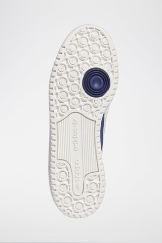 Sneakers en cuir pleine fleur Forum Low Cl - Blanc et bleu