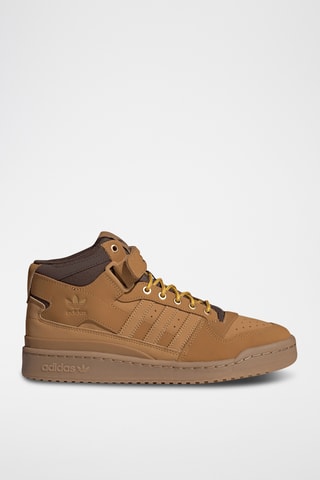 Chaussures montantes de basketball en nubuck Forum - Beige