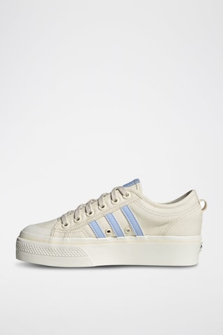 Platform Sneakers Nizza Platform- Beige en Blauw