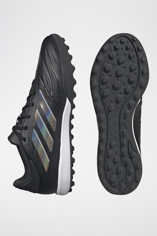 Chaussures de football en cuir Copa Pure 2 League Tf - Noir, blanc et argenté