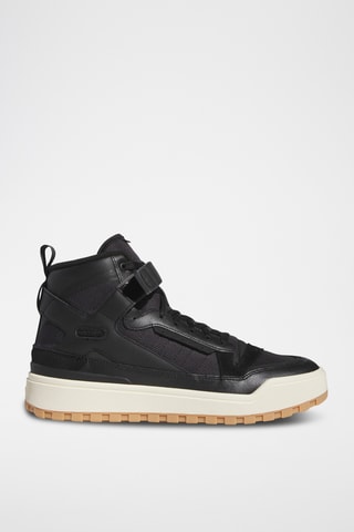 Chaussures montantes de basketball en cuir Forum - Noir