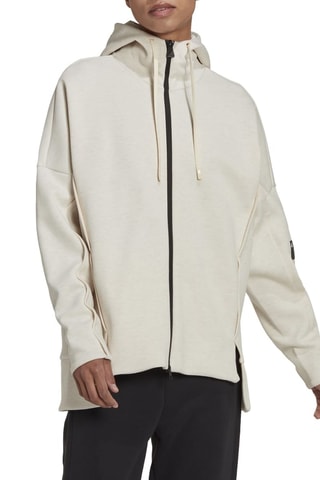 Veste à capuche Ecru