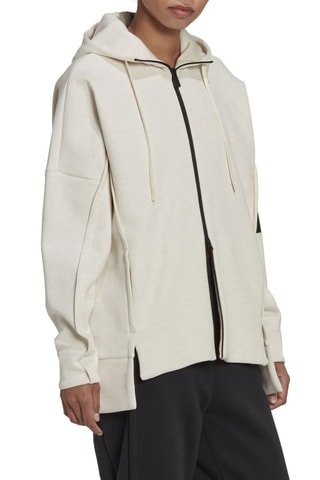 Veste à capuche Ecru