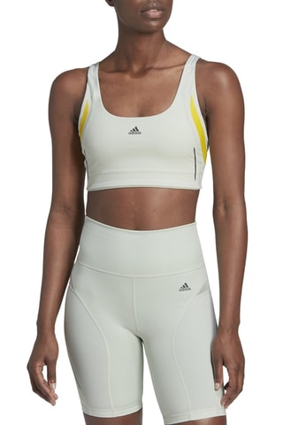 Brassière d'entraînement push-up PWI L MS HIIT - Blanc