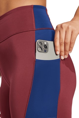 Legging de running taille haute Own The Run - Bordeaux