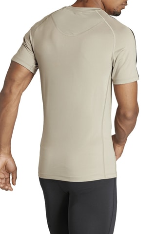 T-shirt d'entraînement Techfit 3-Stripes - Taupe
