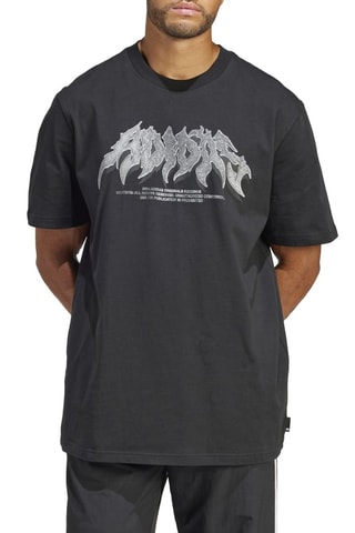 T-shirt Flames Concert - Noir