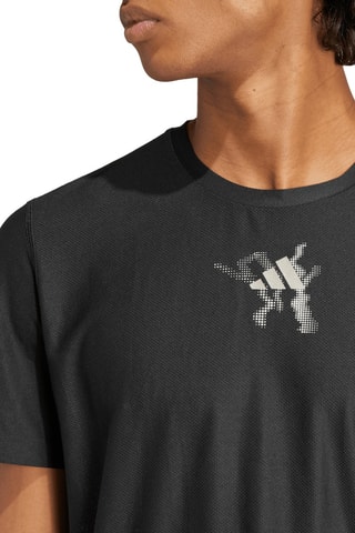 T-shirt de running Tie-ins - Noir