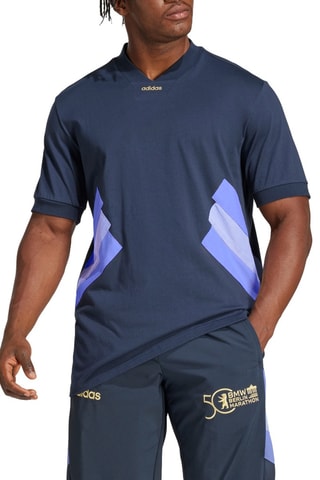 T-shirt ample de running BMW Berlin Marathon 2024 Retro - Bleu