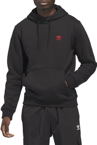 Sweat-shirt à capuche Trefoil Essentials - Noir
