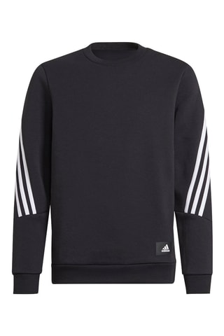 Sweater Future Icons 3-Stripes Crew Zwart