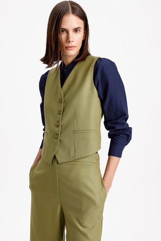 Gilet de costume - Vert olive