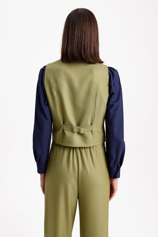 Gilet de costume - Vert olive