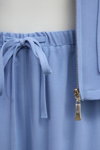 Pantalon taille haute - Bleu