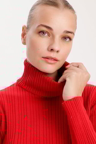 Robe fourreau - Rouge