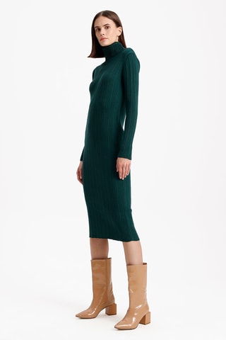Robe fourreau - Vert foncé