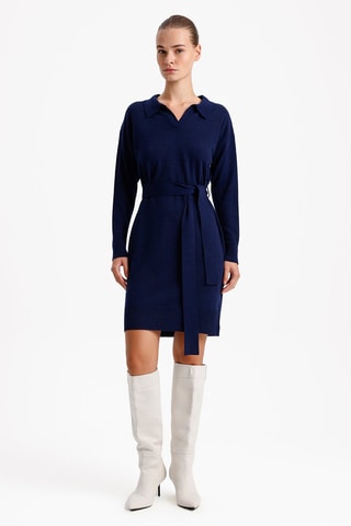 Robe droite - Bleu marine
