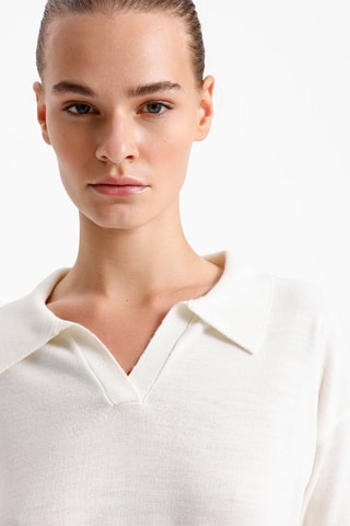 Robe droite - Ecru