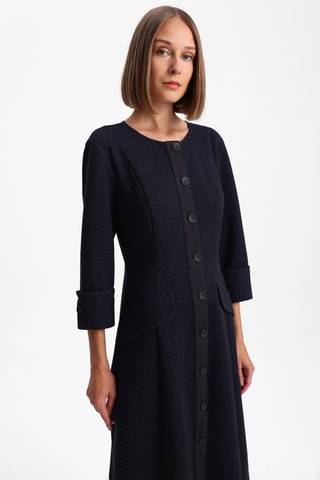 Robe trapèze - Bleu foncé