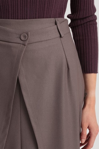 Jupe portefeuille - Taupe