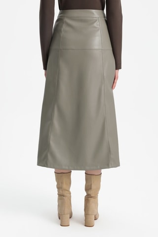 Jupe midi - Gris