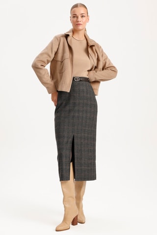 Jupe midi - Anthracite