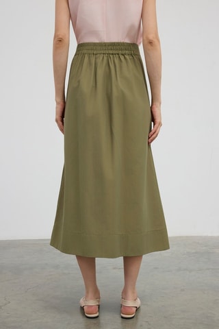 Jupe midi - Kaki