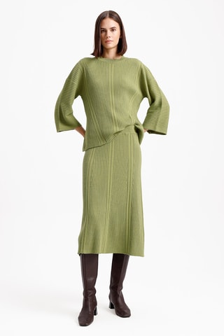 Jupe midi - Vert