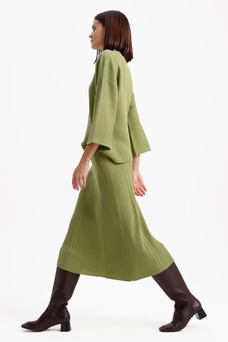 Jupe midi - Vert