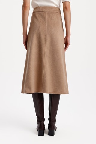 Jupe midi - Taupe